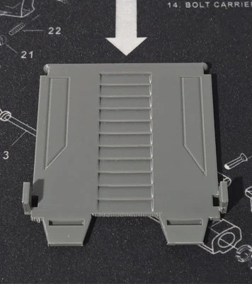 Transformers G1 Optimus Prime Scanned and 3D Printed Gray Trailer Door - Image 1 of 4