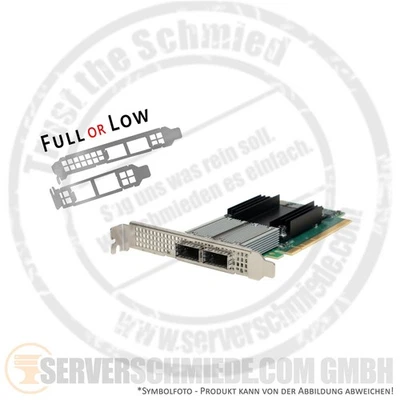 HP 841QSFP28 2x 100Gb QSFP28 Network Controller PCIe x16 878579-001 - Image 1 of 4