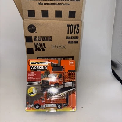 Matchbox Working Rigs GMC 3500 Attenuator Truck 3500 Orange 2023 MOC - Image 1 of 3