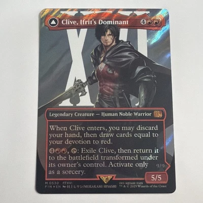 Clive, Ifrit's Dominant - Borderless / Surge Foil - (0530) - Final Fantasy - Image 1 of 4