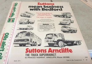 1973 BEDFORD TRUCKS & BUS  Suttons Australian Sales Advert - Picture 1 of 1