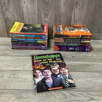 Lot Of 17 Goosebumps Books Scholastic First Edition And First Printing RL. Stine Foto 1 de 4