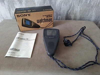 Vintage Sony Watchman 2.2 LCD Colour Portable TV Working FDL-E22U  - Image 1 of 4