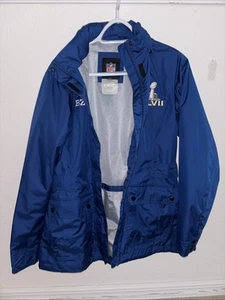 NFL Super Bowl XLVII BZA Lined Hooded Full Zip Jacket/Coat/Parka Ladies M - Bild 1 von 22