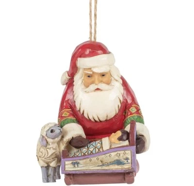Jim Shore Santa con Bebé Jesús Árbol de Navidad Adorno Colgante 6006668 Foto 1 de 4