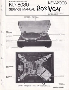 Service Manual-Anleitung für Kenwood KD-8030 - Bild 1 von 1
