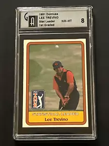 1981 Donruss Golf Statistical Leader Lee Trevino GAI 8 - Bild 1 von 2