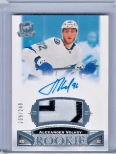 2019-20 Upper Deck The Cup Alexander Volkov Rookie Patch Auto RC #'ed 209/249 - Picture 1 of 1