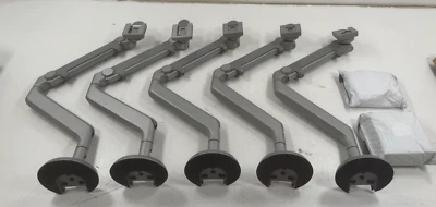 Humanscale M8 Adjustable Articulating Monitor Arm Bolt Through Complete Lot of 5 - Image 1 of 4