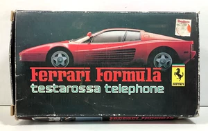 FERRARI FORMULA TESTAROSSA Telephone In Original Box 1988 With Paperwork/Cords - Zdjęcie 1 z 7