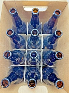 Glass Beer Bottles Amber 22 oz  Commander Bomber Long Neck Pry Off Case of 12 - Picture 1 of 14