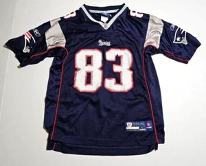New England Patriots Jersey #83 Wes Welker Reebok Youth Sz Large 14-16 On Field - Picture 1 of 5