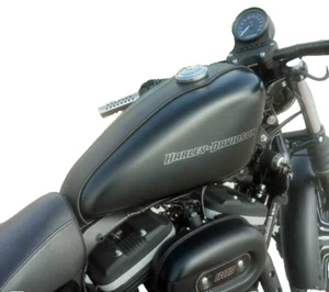 Tankschutz Leder schwarz passend für Harley Davidson 883 1200 Sportster - Bild 1 von 3