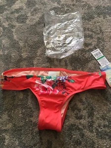 Women's Swimwear Bottoms - Hobie - Size L Orange  -Multi Colors Floral Beautiful - Picture 1 of 8