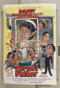 95 Dolphy Dawn Zulueta Edu Manzano Philippine movie poster Wanted Perfect Father - Picture 1 of 5