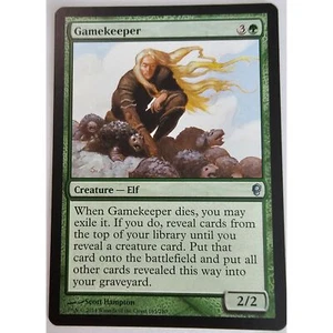 MTG Magic The Gathering Gamekeeper Card Creature Elf Green Conspiracy - Picture 1 of 2