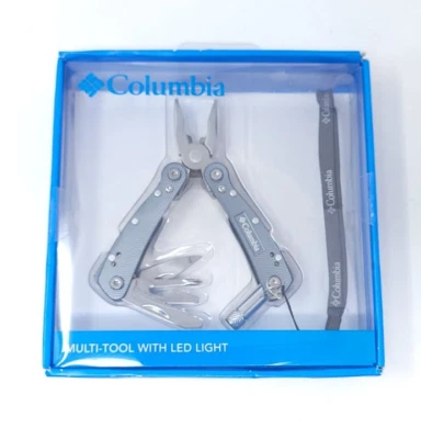 Multiherramienta Columbia con alicates, cuchillas y luz - mochilero, excursionista y campista Foto 1 de 4