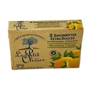 Le Petit Olivier Seife mit Zitrone, Eisenkraut & Olivenöl – 2x100g natürliche Pf - Bild 1 von 5