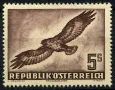 Mint Never Hinged/MNH Birds Austrian Stamps