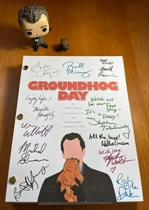 Guión de Groundhog Day firmado - reimpresiones de autógrafos - 126 páginas - Imagen 1 de 8