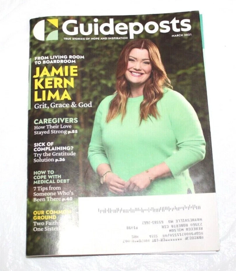 Guideposts Magazine March 2021 Jamie Kern LIma Caregivers Cope With Medical Debt - Image 1 of 1