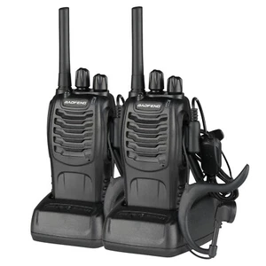 2PCS Walkie Talkie Long Range Baofeng BF-88E 400-470MHz Two Way Radio + Earpiece - Afbeelding 1 van 22