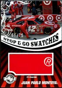 Juan Montoya 2009 Wheels Main Event Stop and Go Swatches Pit Stacker Red #SGWJM  - Picture 1 of 2