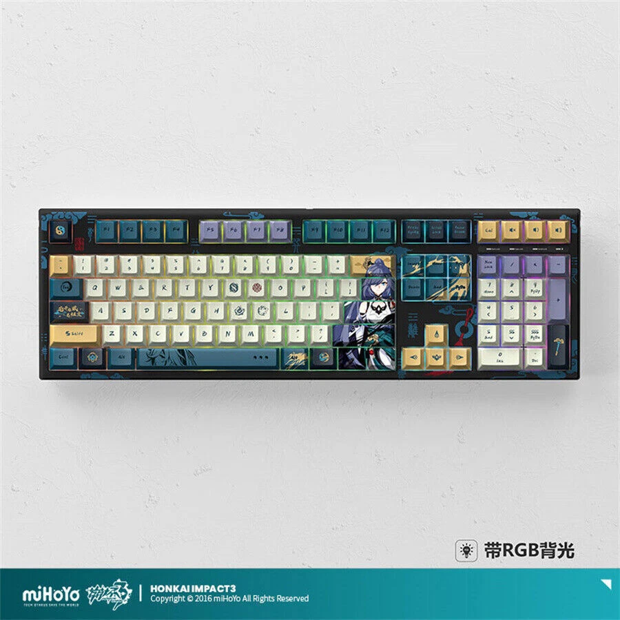 Honkai Impact 3 Fu Hua Mechanical Keyboard RGB Hot Swap BOX PBT Keyboard 108 key - Image 1 of 4