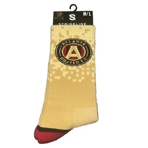 2 Pack Strideline Atlanta United FC Gold Sock Size Mens M/L Large Free shipping - Picture 1 of 2