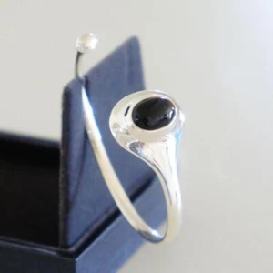 Georg Jensen Sterling Bangle w. Amethyst # 269. Silver. Archive. Vivianna Torun - Picture 1 of 11