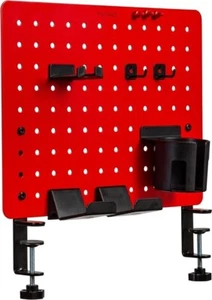 NuWare Metal Clamp-On Peg Board Desk Storage Tidy / Organiser - New - Picture 1 of 7