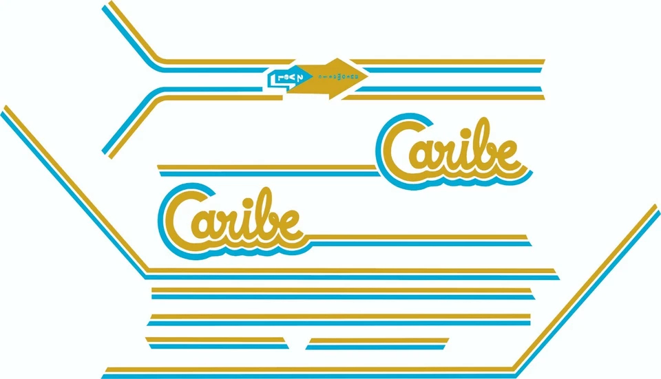 STAR SAM® KIT ADESIVI PUCH CARAIBI ORO METALLIZZATO CLASSIC MOTO ADESIVI - Immagine 1 di 1