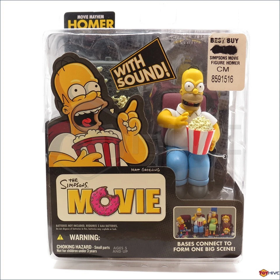 2007 The Simpsons Movie Mayhem Homer Action Figure McFarlane Toys