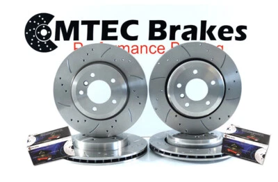 BMW X5 E70 3.0d 35d 40d xDrive 06-10 Front Rear Brake Discs MTECPads 348mm 320mm - Image 1 of 4
