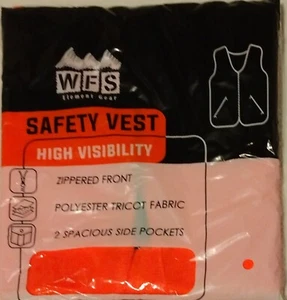 YOUTH L/XL Hunting Safety Blaze Orange Zippered Vest WFS CP-460-Y Polyester - Picture 1 of 2