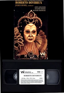 VHS BEVERLY SILLS GAETANO DONIZETTI ROBERTO DEVEREUX JULIUS RUDEL - Picture 1 of 1