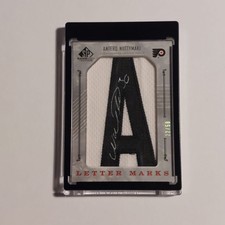 Antero Niittymaki /50 Upper Deck Letter Marks NHL card LM-AN Philadelphia Flyers