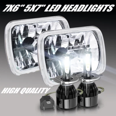 Par de faros LED DRL de 5x7"" 7x6" para camioneta Toyota 82-95 4Runner 84-91 Tacoma Foto 1 de 4