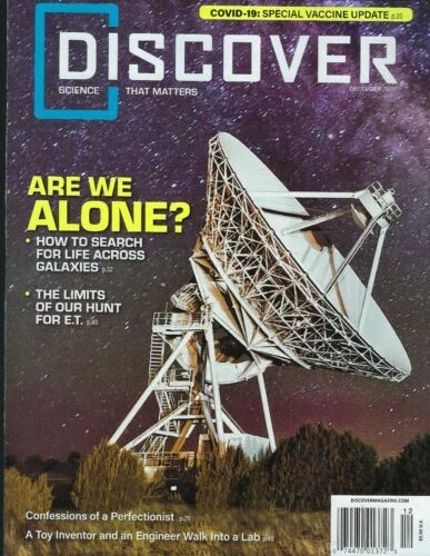 DISCOVER MAGAZINE December 2020 Are We Alone? E579 Foto 1 de 1