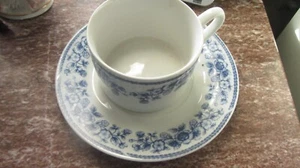 Vintage Farberware "BLUE CHINTZ"  Cup & Saucer (Casual Concepts  MINT CONDITION - Picture 1 of 4