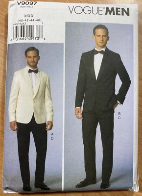 Schnittmuster Vogue V9097 - Herrenanzug - Jacke - Hose - Bild 1 von 2