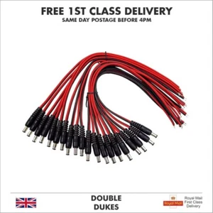 Macho y hembra DC 12V enchufe de alimentación conector conector cable soldadura electrónica - Imagen 1 de 7