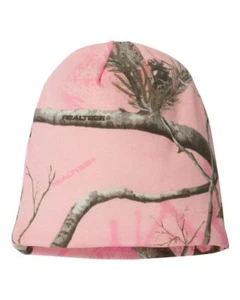 New Realtree AP 8 Inch Knit Outdoor Pink Camouflage Beanie Camo Cap - Picture 1 of 1