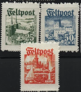 ✔️ DEUTSCHLAND 3. REICH 2. WELTKRIEG FELDPOST DÄNEMARK Wapen SS Lot NG REPRODUKTION - Bild 1 von 2