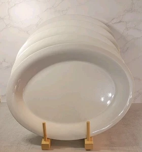 5 Carlisle Sierrus 9x12 Melamine  Serving Platters Oval Bone N33082 - Picture 1 of 5