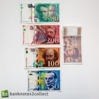 FRANCE: Set of 5 French Franc Banknotes.