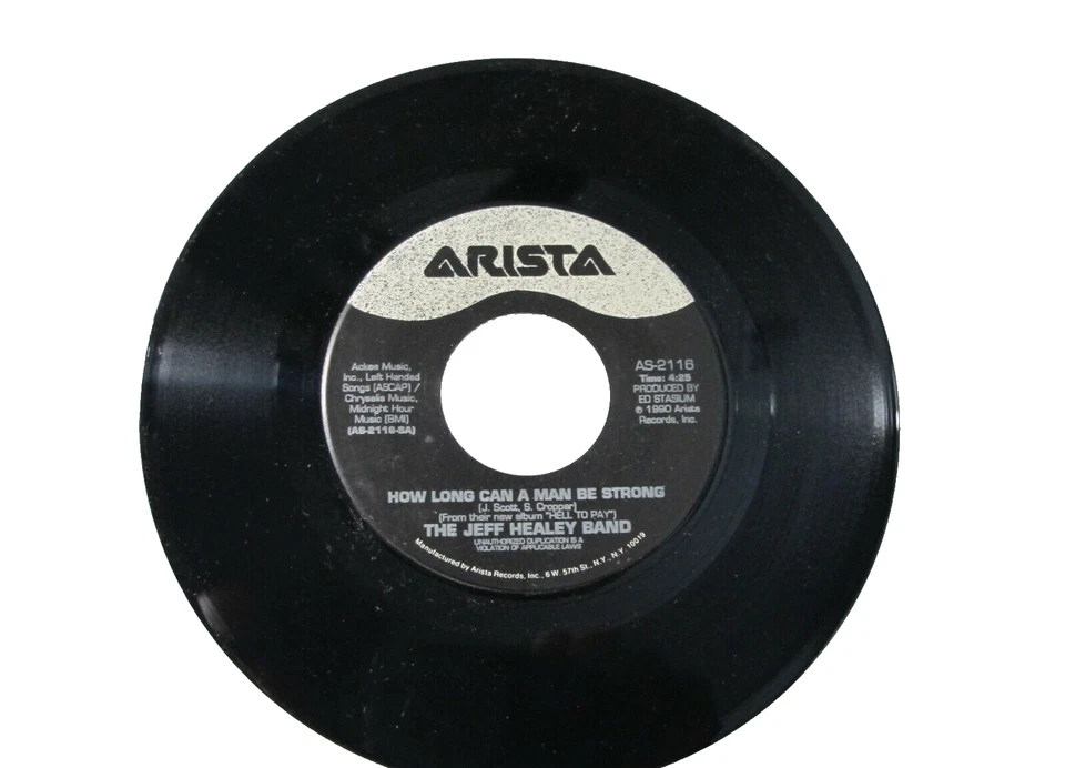 45 RECORD - THE JEFF HEALEY BAND - HOW LONG CAN A MAN STAY STRONG - Image 1 of 1