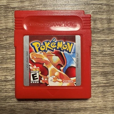 Pokémon Red Version (Game Boy) *Bateria Nova* Autêntico Testado Funciona Limpo GB LN! - Imagem 1 de 4