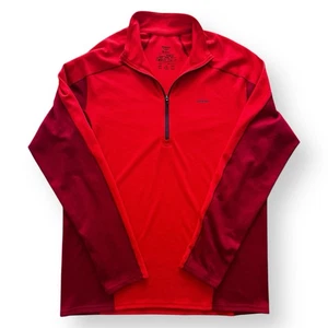 Patagonia Capilene Half Zip Pullover Men’s Large Red Base Layer Midweight - Picture 1 of 10