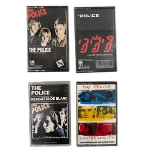 THE POLICE 4 Cassette Tape Lot Synchronicity Outlandos D’Amour Reggatta De Blanc - Picture 1 of 3